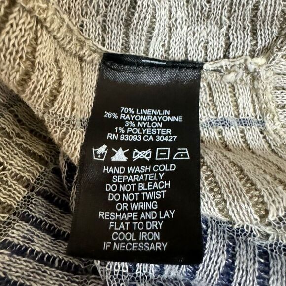 NIC+ZOE linen blend open front Cardigan sweater Size 1X - Picture 5 of 7